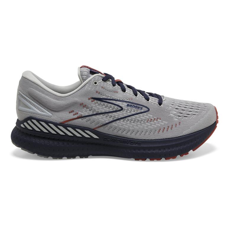 Brooks Men's Glycerin GTS 19 Max-Cushion Road Running Shoes - Grey/Alloy/Peacoat (SDEN28756)